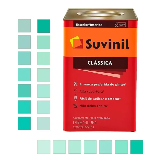 Tinta Parede Fosco Aveludado 16l Cores Suaves 23 Suvinil
