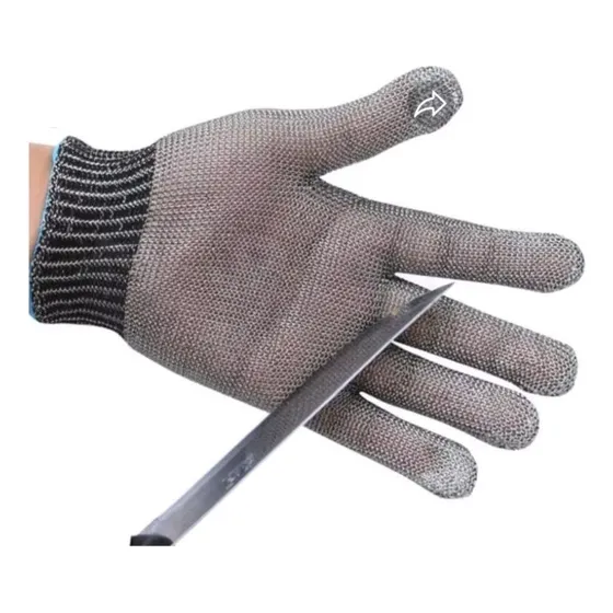 Luva De Segurança Malha Aço Inox Açougue Anti-corte P M G Gg