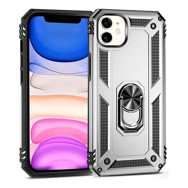 Funda Premium, Uso Rudo, Imán-soporte, Para Modelos iPhone