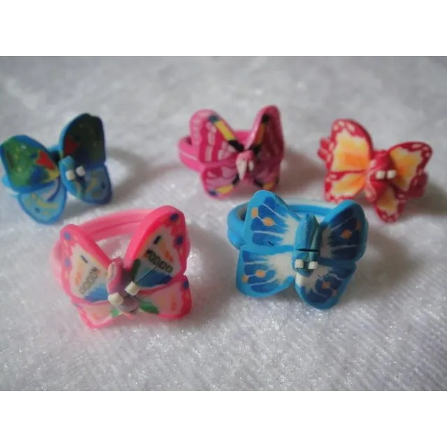 Anillos Mariposas Para Niñas Pack De 36 Unidades