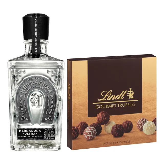 Herradura Ultra Tequila 700ml + Lindt Gourmet Truffles Caja