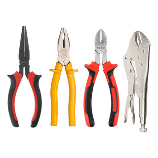 Alicate Universal Bico Corte E Pressão Kit Jogo De 4 Peças Alicate Universal Bico Corte E Pressão Kit Jogo De 4 Peças