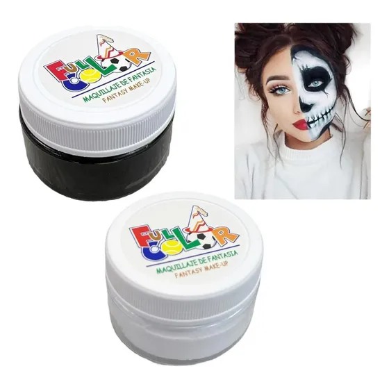 Pack Pinturas Faciales Maquillaje Fantasía Halloween 2pcs