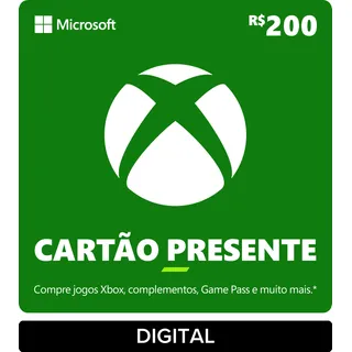 Xbox CartĂŁo Presente Brl 200 Gift Card (digital) Xbox CartĂŁo Presente Brl 200 Gift Card (digital)