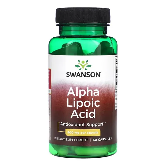 Alpha Lipoic Acid 600 Mg | 60 Caps | 600 Mg | Antioxidante Swanson