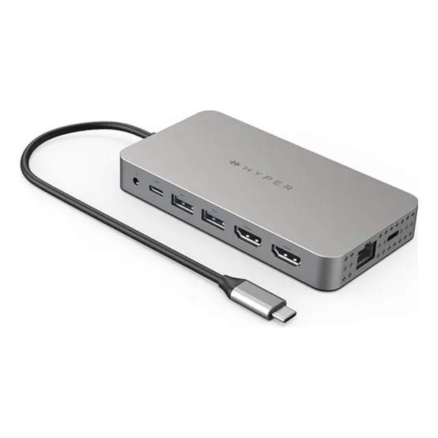 Hyper Unidad 4k Dual Hdmi Usb C Hub M1 Macbook 10