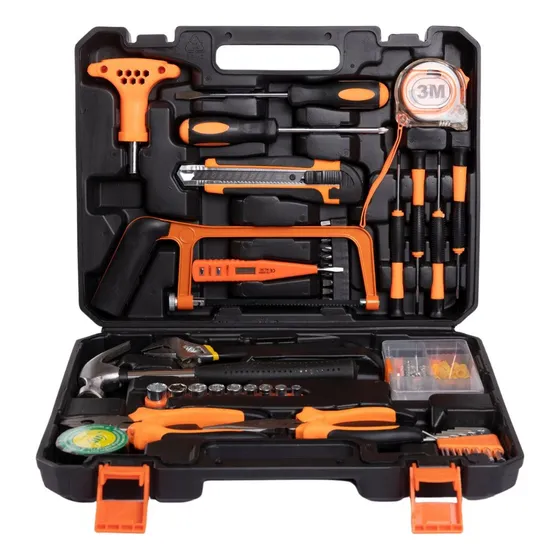 Kit Herramientas Básicas Set Caja 87 Piezas Con Maletín