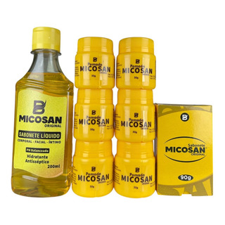 Kit Clareador Micosan Original 6 Pomadas 1 Liquido 1 Barra Kit Clareador Micosan Original 6 Pomadas 1 Liquido 1 Barra