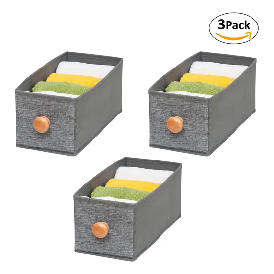 Pack 3 Cajitas Organizadoras Carry All® Ropa Accesorios Apilables Almacenaje Closet