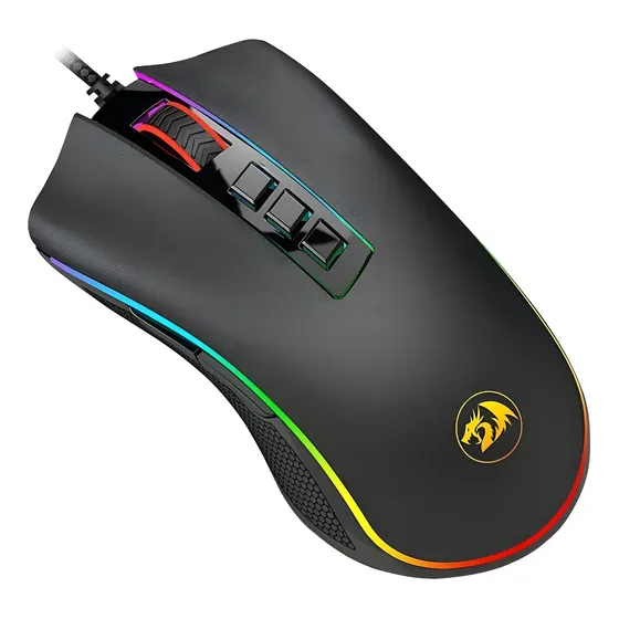 Mouse gamer de juego Redragon Cobra RGB M711 negro