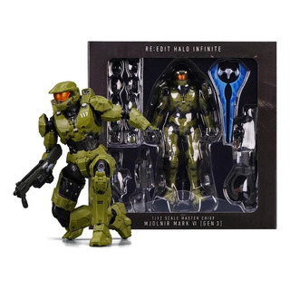 Boneco De Ação S+ Re:edit Halo Master Chief Mjolnir Mark Boneco De Ação S+ Re:edit Halo Master Chief Mjolnir Mark