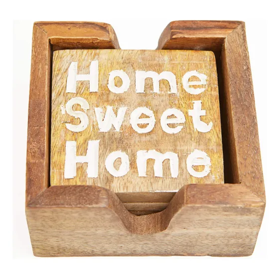 Posavaso Madera Rustica Estilo Casa Campo Para Bebida 3.9 X