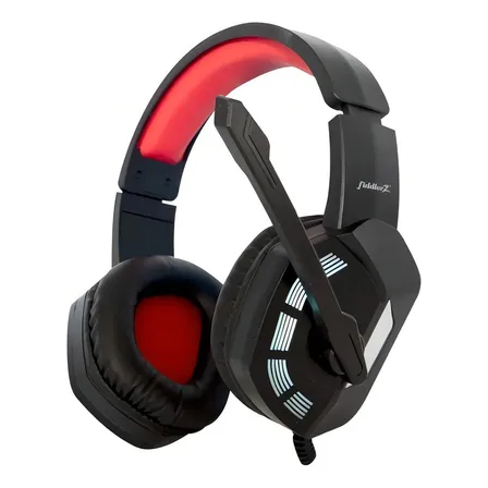 Audífonos Gamer Retroiluminado Led Rgb Hp837 Fiddler Z Color Negro