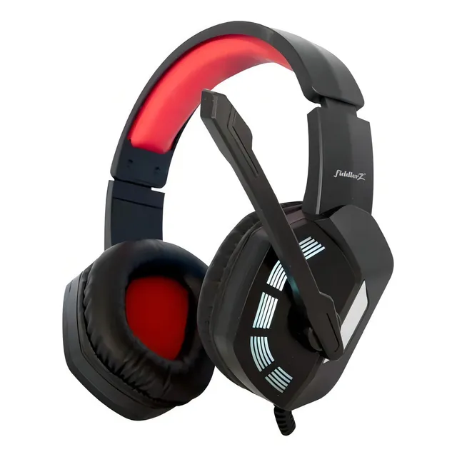 Audífonos Gamer Retroiluminado Led Rgb Hp837 Fiddler Z Color Negro