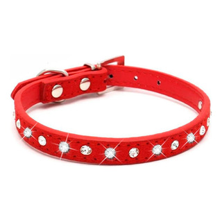 Collar Para Perros Talla M Con Diamantes Brillantes Collar Para Perros Talla M Con Diamantes Brillantes