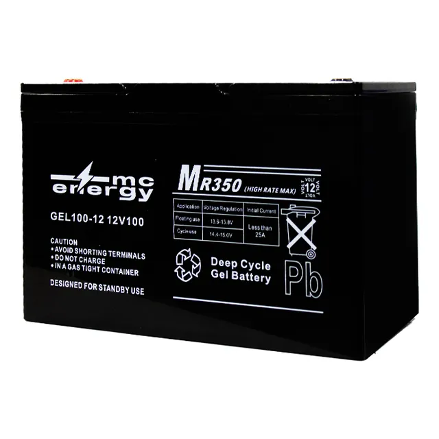 Bateria Mca Gel 12v 100ah Ciclo Profundo