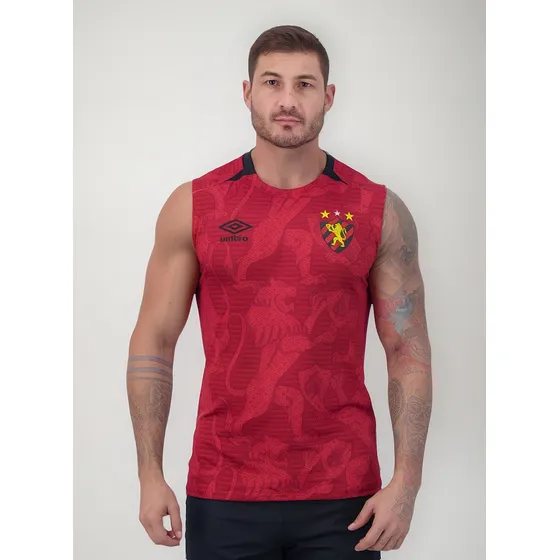 Regata Umbro Sport Recife Aquecimento 2024 Vermelha