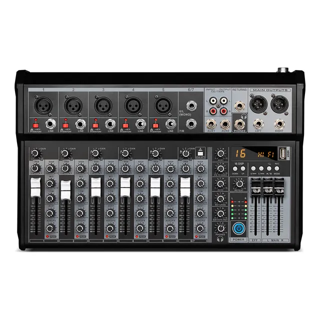 Depusheng Xt7 Mezcladora Audio 7 Canales 16dsp Efecto