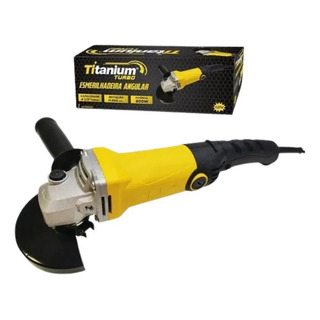 Esmerilhadeira Angular 800w Titanium Amarelo 11000rpm 127v Esmerilhadeira Angular 800w Titanium Amarelo 11000rpm 127v