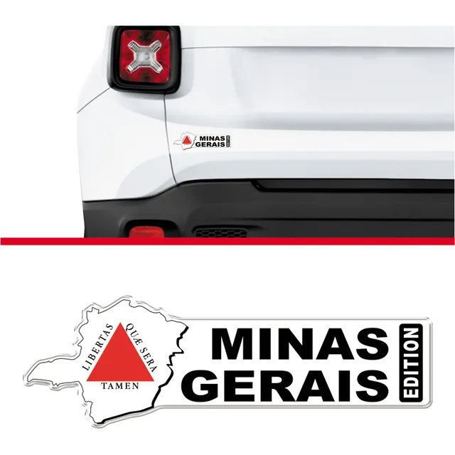 Adesivo Estado Minas Gerais Edition Resinado
