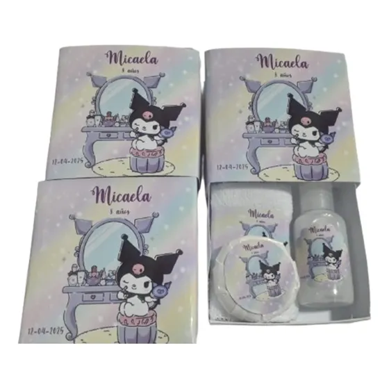 Dia De Spa Niñas  Caja + Toalla + Gel + Jabon X 20 Set Spa