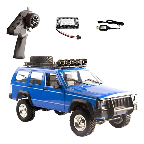 Rc Mn Model Mn78 - Cherokee 4x4 - 1:12 - Completo - Prata