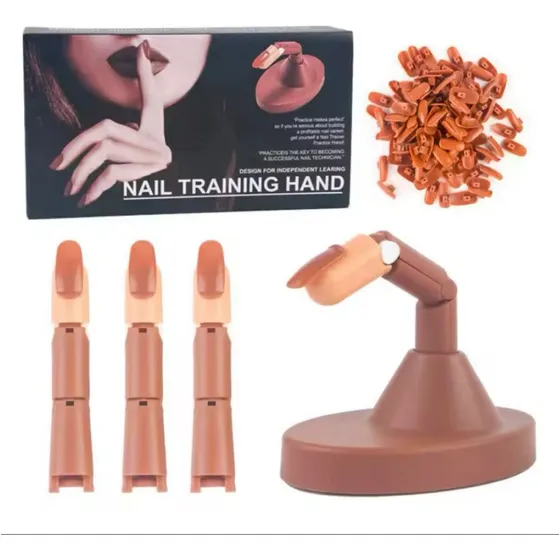 Pack Dedos Articulados Para Práctica De Manicure Profesional
