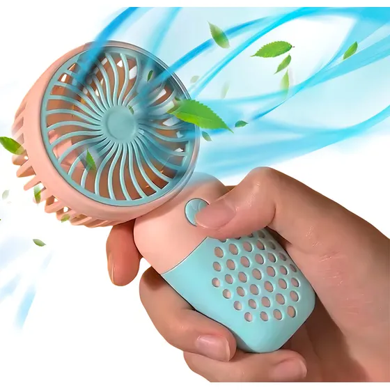 Ventilador Portátil Recargable Eléctrico Usb De Mano