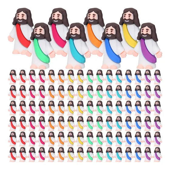 Barydat 200 Pack Mini Jesús Figuras Bulk Tiny Jesús Tm6tl
