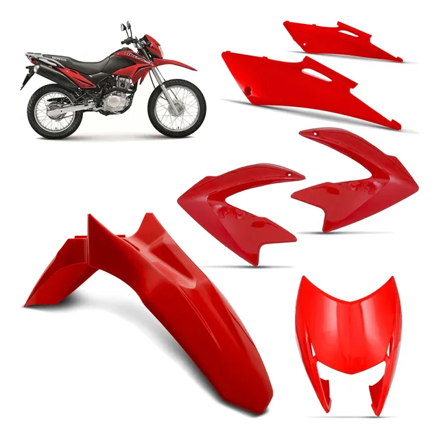Kit Plásticos Completo Nxr 150 Bros 2013 2014 Várias Cores