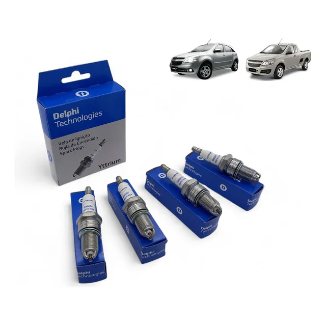 Kit Bujias Delphi 3 Electrodos Chevrolet Agile 1.4 Mpfi 8v