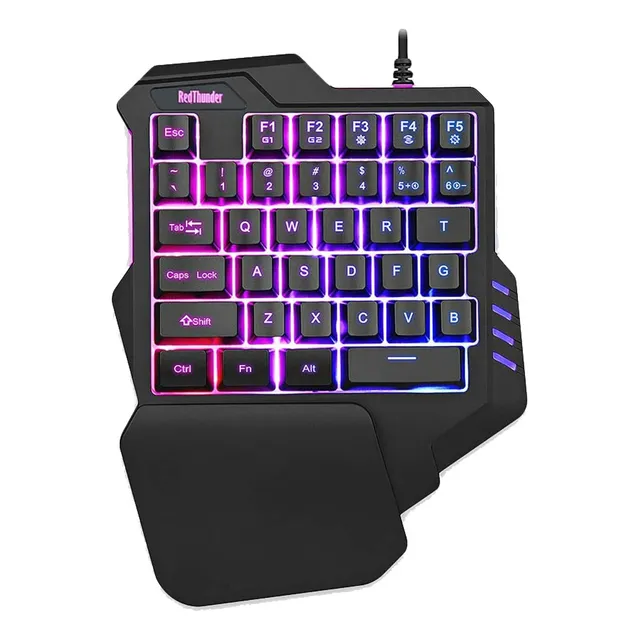 Teclado Keyboard Gaming Mini 35 Teclas 1 Mano Diginet