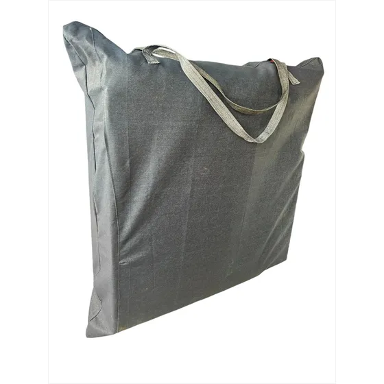 Bolsa Sacola Sacolão Jeans 1,00 X 1,00 Sacoleiro Com Ziper