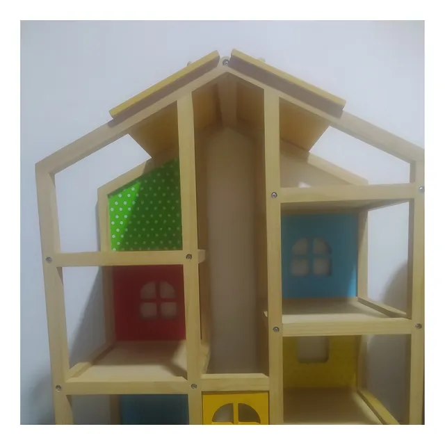 Casa De Muñecas De Madera De Gran Altura