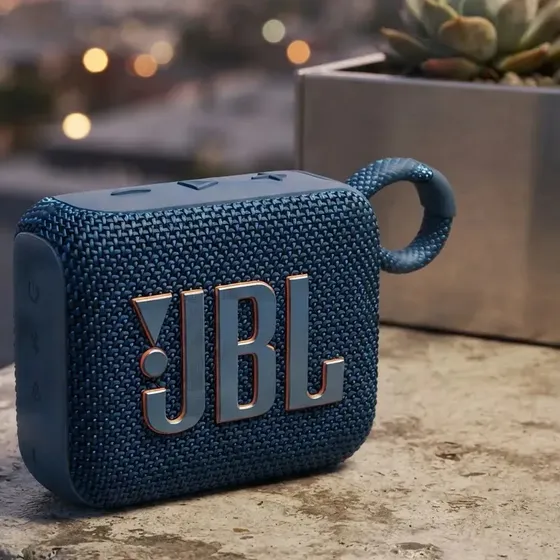 Parlante JBL Go 4 JBLGO4 portátil con bluetooth waterproof azul