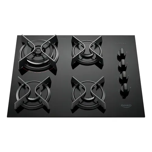 Cooktop Dako 4 Bocas A Gás Supreme Cor Preto 127/220v