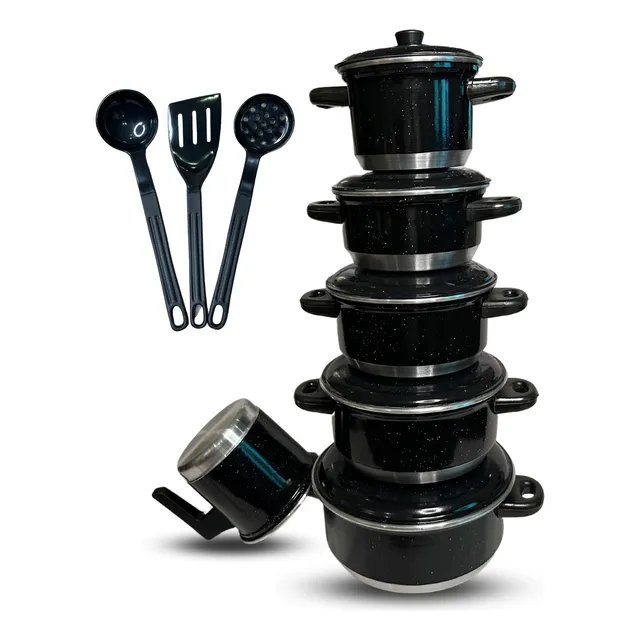 Jogo De Panelas Com 6 Peças + Brindes