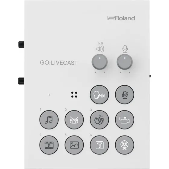 Interface De Áudio Roland Go Live Cast Cor Branco
