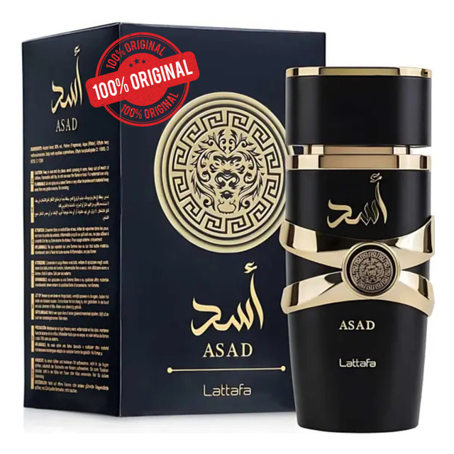 Perfume Asad Lattafa Eau De Parfum 100ml Masculino Árabe Importado Original Perfume Asad Lattafa Eau De Parfum 100ml Masculino Árabe Importado Original