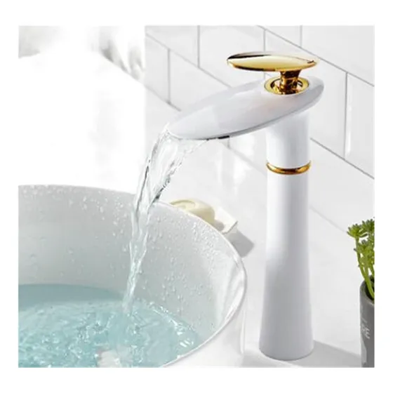 Grifo Lavabo Baño Oro Negro Monomando Frio Caliente Agua