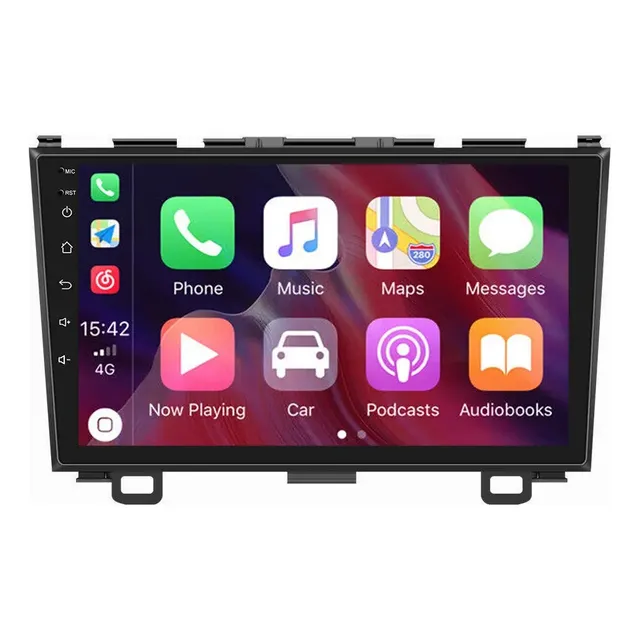 Estéreo Carplay 4+64gb Para Honda Crv 2006-2011 Cámara