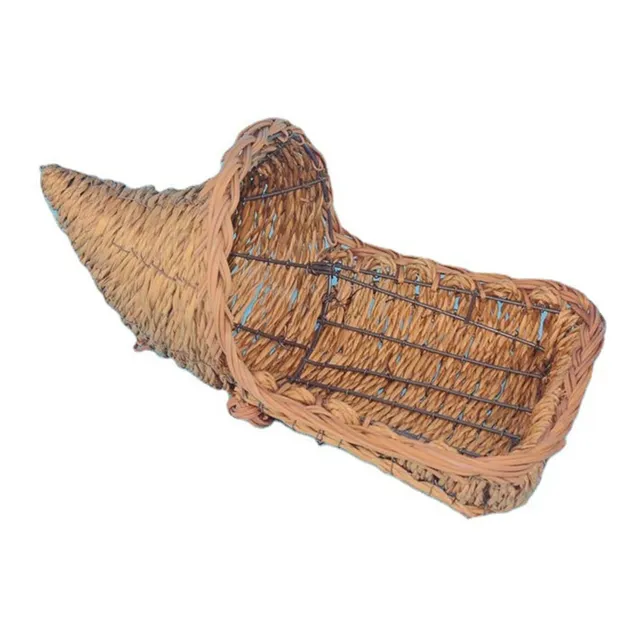 Kannwi Cornucopia Cesta Grande Mimbre Cuerno Abundancia