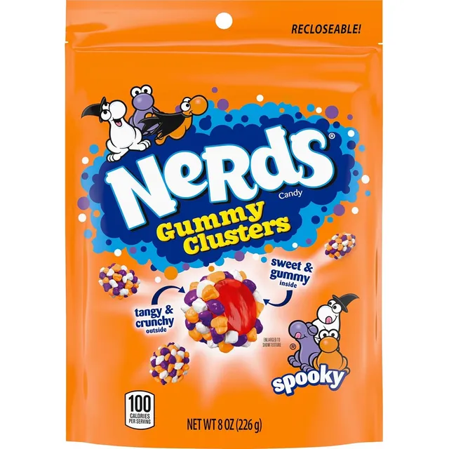 Snacks Gomitas Nerds, Golosinas Edición Halloween, 226gr