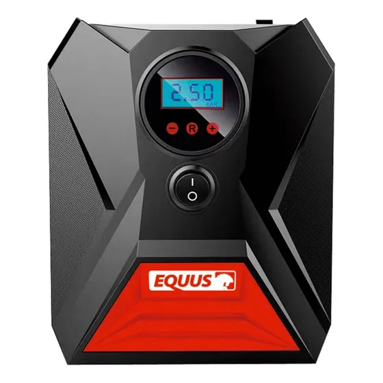 Compresor Inflador Coches Bicis Globos Digital 12v Equus Color Rojo