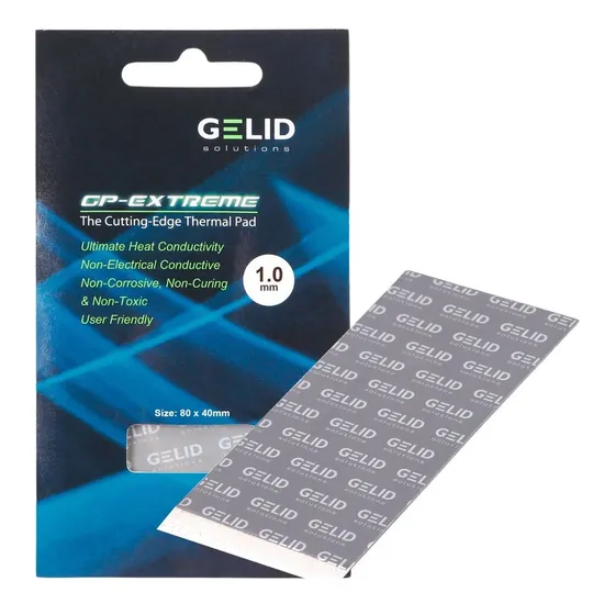 Thermal Pad Gelid Gp-extreme 80mm X 40mm X 1mm Cor Grey