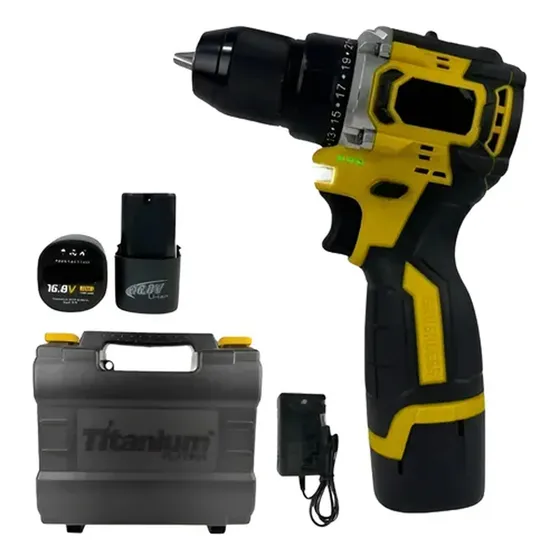 Parafusadeira E Furadeira Bateria 16,8v Brushless Ti-2000mah