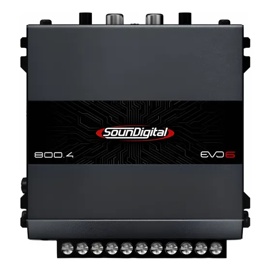 Planta Amplificador Soundigital 800 Rms 4 Canales 800.4 Evo6
