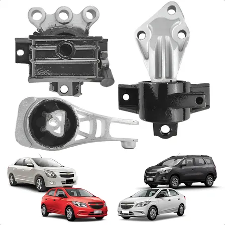 3 Calço Coxim Cambio Motor Cobalt 2013 2014 2015 Automático Ano E Carro