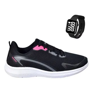 TĂȘnis Esportivo Novo Masculino Feminino Corrida Uz + RelĂłgio TĂȘnis Esportivo Novo Masculino Feminino Corrida Uz + RelĂłgio