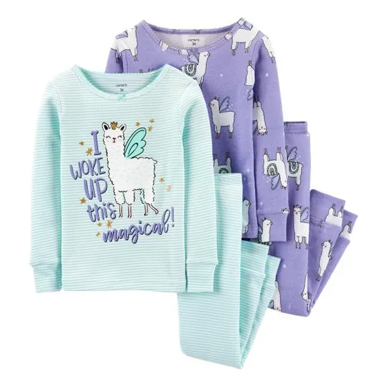 Pack X2 Pijamas Carters Algodon Llama